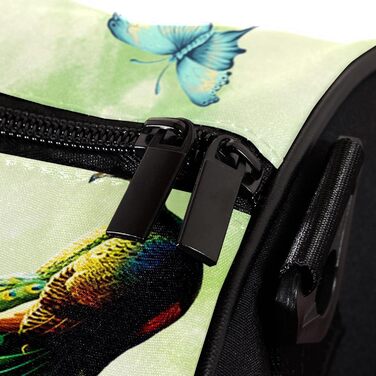 Спортивна сумка, компактна дорожня сумка, сумка для фітнесу та шопінгу (йога, тренування), з дизайном Дерево-Метелик-Павич, сумка для активного відпочинку, ручна поклажа