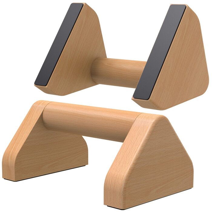 Дерев&39яні перекладини для віджимань Kipika 4-дюймові ручки для віджимань з бука для використання на підлозі, нековзка гумова основа, трикутні стійки для віджимань, домашнє фітнес-обладнання, ідеально підходить для віджимань, L-подібних положень, силових