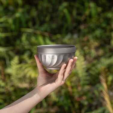 Двостінні титанові миски 500 мл вівсянка, рис, суп, миска, надлегка портативна посуд для кемпінгу на свіжому повітрі (титановий колір) Ti1168T 500 мл Ti1168t