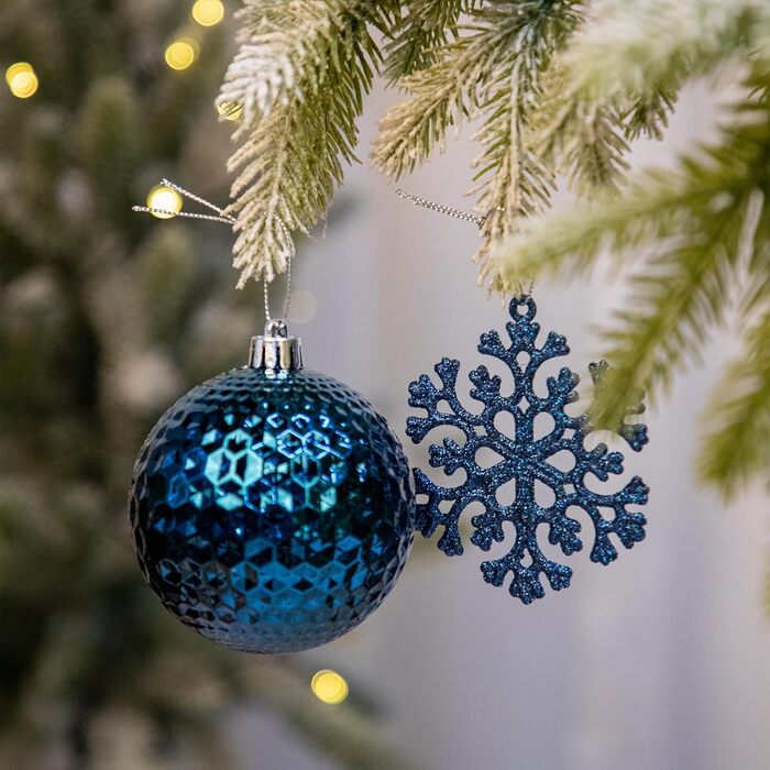 Різдвяних прикрас 50 шт сапфірово-синій Briful