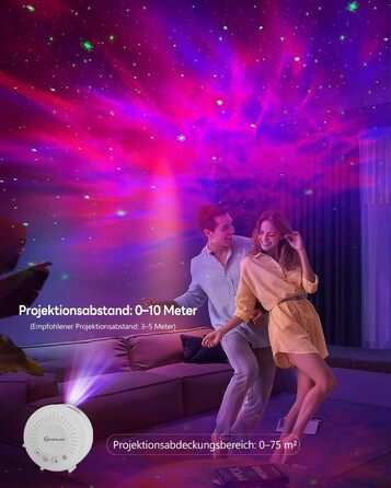 Світлодіодний нічник-галактика з проектором зоряного неба, з таймером та пультом дистанційного керування, кількома режимами освітлення та RGB-дімуванням, підсвічування настрою для дітей та дорослих, подарунки на день народження та Різдво - міні-білий