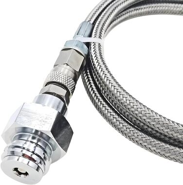 Адаптер шланг високого тиску 150 см для більших балонів CO2 підходить для виробника газованої води Grohe Blue Home для перенесення шланга CO2