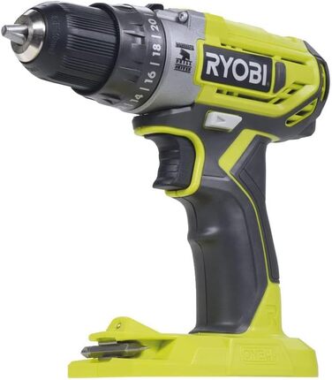 Акумуляторний ударний дриль RYOBI 18 В ONE R18PD2-242S (2-швидкісний редуктор, макс. крутний момент 40 Нм, рівнів крутного моменту