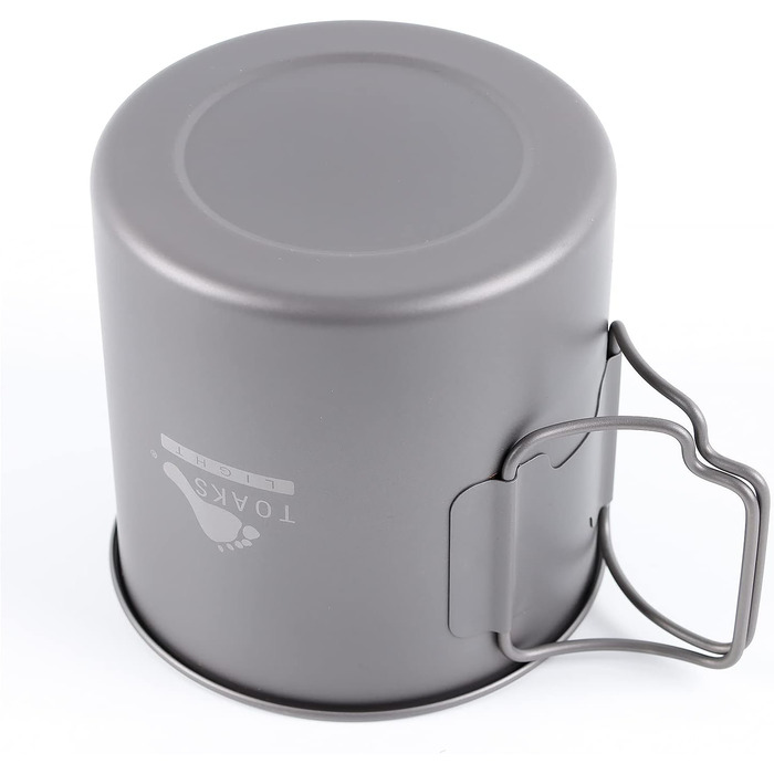 Титановий горщик TOAKS 750 мл, кемпінговий кухоль, чашка для кемпінгу, туристичний посуд 650 мл