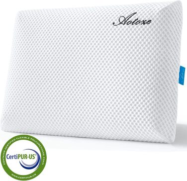 Подушка для сну на животі Плоска подушка Ультратонка подушка проти хропіння Тонка подушка для сну на животі Подушка з піни з ефектом пам&39яті 60 x 40 x 6 см