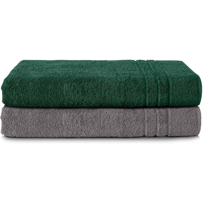 Набір рушників для сауни Komfortec 2 шт. 80x200 см з 100 бавовни, рушники для сауни XXL, рушник для сауни, м'який, великий, махров