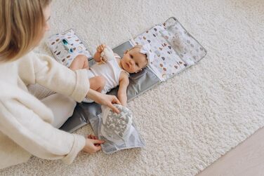 Пеленальний матрацик для подорожей компактний пеленальний матрацик XL - комбінований знімний пеленальний мішок з 6 відділеннями, д