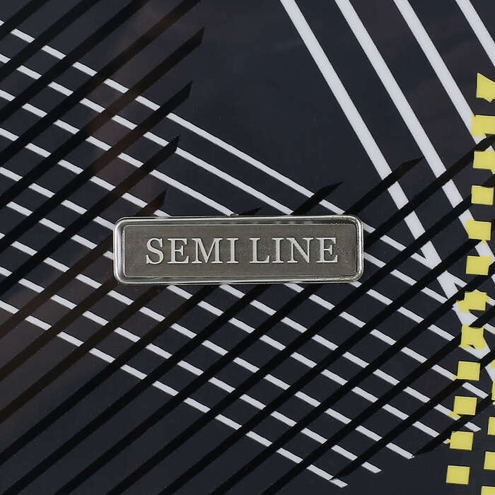Валіза Semi Line 20' (S) Black Pattern (T5651-1)