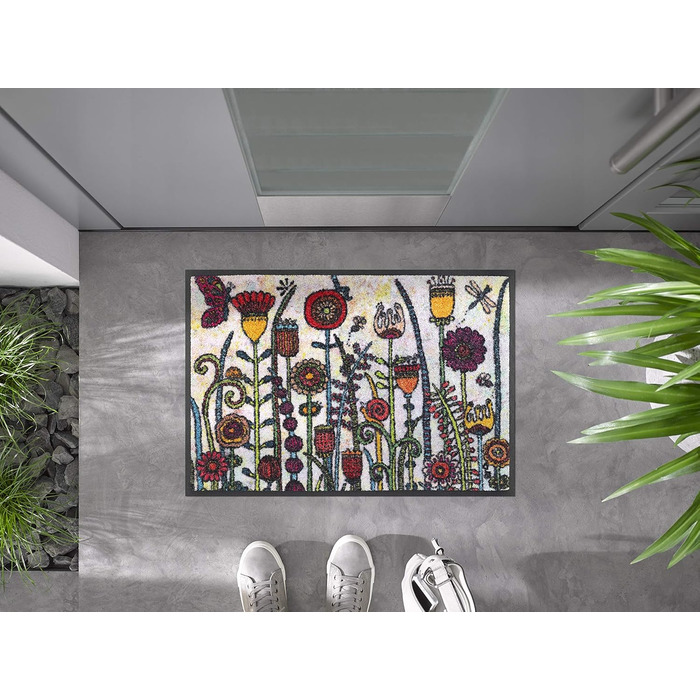 Килимок для дверей, що прається та сушиться, сонячний день 40x60 см, для використання всередині та зовні приміщень, можна прати 40 x 60 см (прямокутний)
