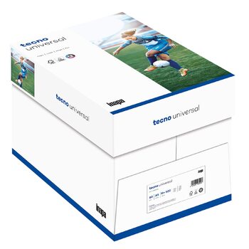 Папір для принтера/копіювального апарату inapa tecno Universal 80 г/м, A5 (210x148), 5000 аркушів (10x500), білий універсальний папір