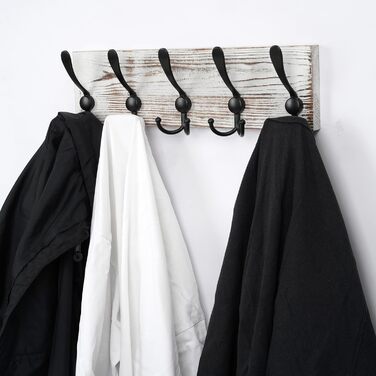 И гачок рейкові гачки для верхнього одягу з дерева, гачки для верхнього одягу настінні гачки, настінна вішалка з дерева 15 гачків