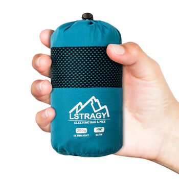 Ультралегкий атласний вкладиш для спального мішка, тонкий вкладиш для спального мішка з двосторонньою блискавкою, дорожній спальний мішок ідеально підходить для хостелів та походів, обов&39язковий аксесуар для походів, синій, 90 x 220 см