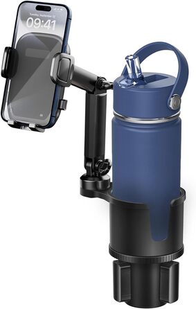 Тримач для напоїв тримач для мобільного телефону для автомобіля з розширюваною основою, 2-1 універсальний тримач для мобільного те