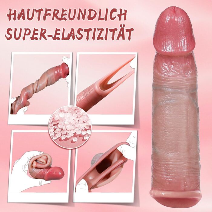 Силіконовий продовжувач пеніса для чоловіків, подовжує та потовщує пеніс з ерекційним кільцем