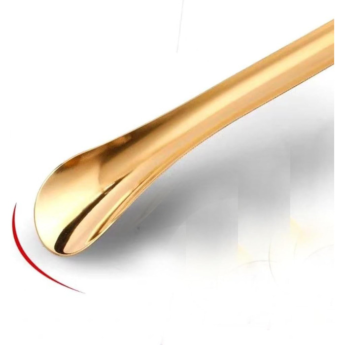 З ручкою, Shoehorn, 1 шт. Shoehorn Brass Shoehorn Spoon Lifter Tool 24/37/49 см Довгий ріжк для взуття Легкий для перенесення Shoehorn для чоловіків і жінок 37см