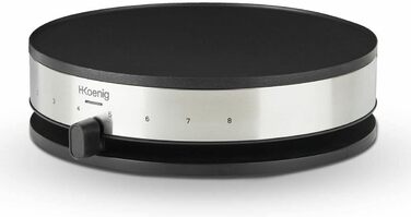 Прилад для крепу H.Koenig KREP29, 33 см, антипригарне покриття, 1300 Вт, чорний одинарний