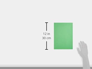 Кольоровий папір Papyrus 88042673 для принтера/копіювального апарату, папір для рукоділля райдужний 80 г/м DIN A4, 500 аркушів, матовий, насичено-зелений, одинарний