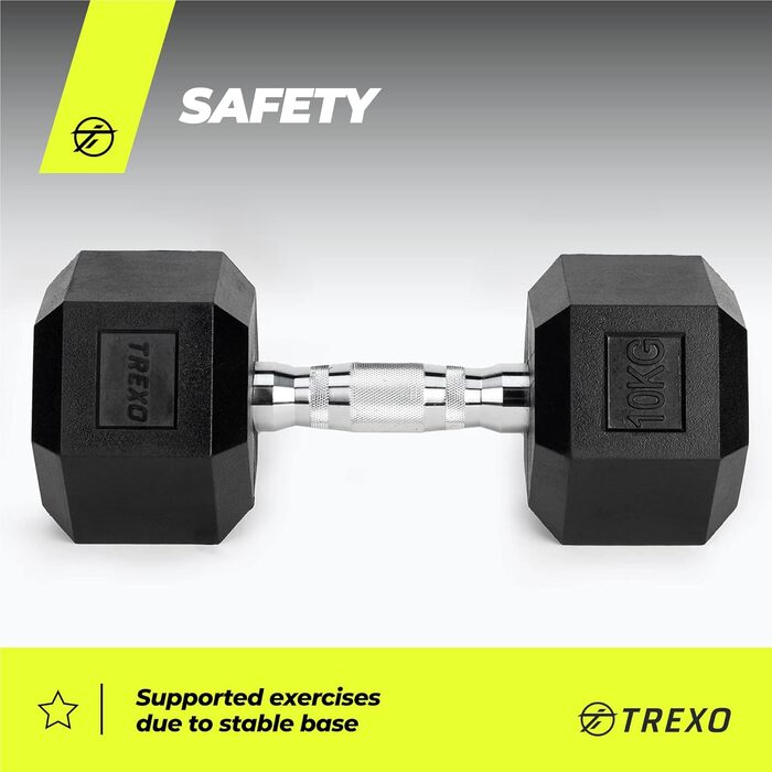 Гантель TREXO 12,5 кг (шестигранна)