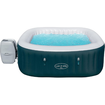 Гідромасажна ванна Bestway LAY-Z-SPA Ibiza AirJet, 180 x 180 x 66 см, 4-6 осіб, кутова, бензиново-блакитна одномісна