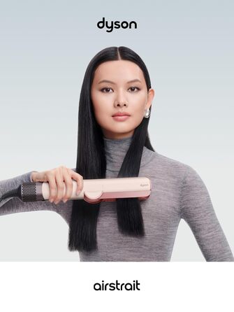 Стайлер для випрямлення волосся Dyson Airstrait 2в1 (випрямляч та фен) Ceramic Pink/Rose Gold