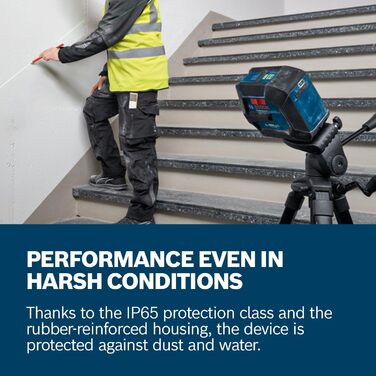 Лінійний лазерний рівень Bosch Professional GLL 20-22 G з триподом BT 150