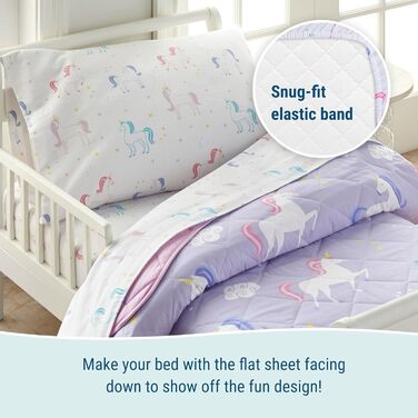 Бавовняний комплект постільної білизни, включає ковдру, простирадло, приталене простирадло та наволочку, узгоджується з іншим деко