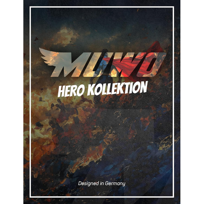 Ігрове крісло MUWO Hero для кіберспорту ергономічне з регульованою спинкою (від 90 до 170), регульованим по висоті сидінням, знімними подушками для голови та спинки та функцією повороту на 360 (жовтий/червоний)