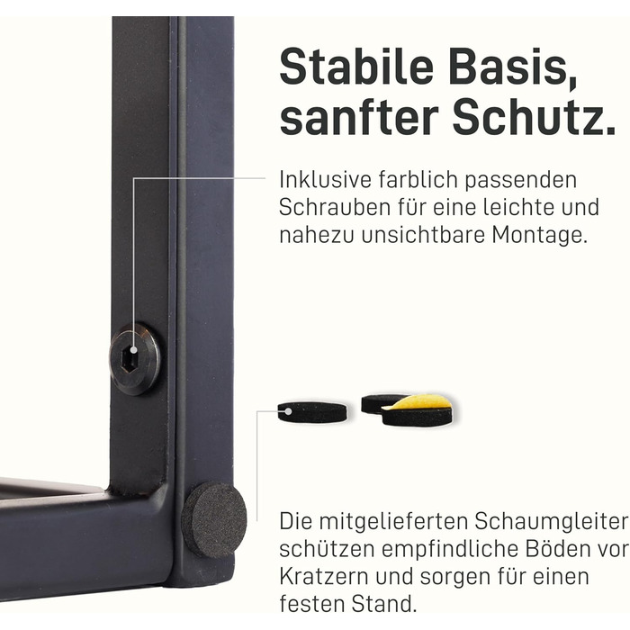 Підставка для квітів Natural Goods Berlin Металева підставка для квітів Чорна 50 см - Квадратна декоративна підставка для рослин - Стійка до погодних умов, стабільна та проста в догляді вулична підставка для квітів - Ідеально підходить як підставка для кв