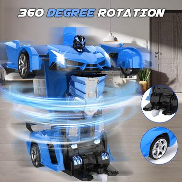 3-8 Years Girl Boy Transformer Remote Car Toy for Children Gift for Girl Boy 3 4 5 6 7 8 9 10 Years RC Car Robot 360 Rotation 2.4G