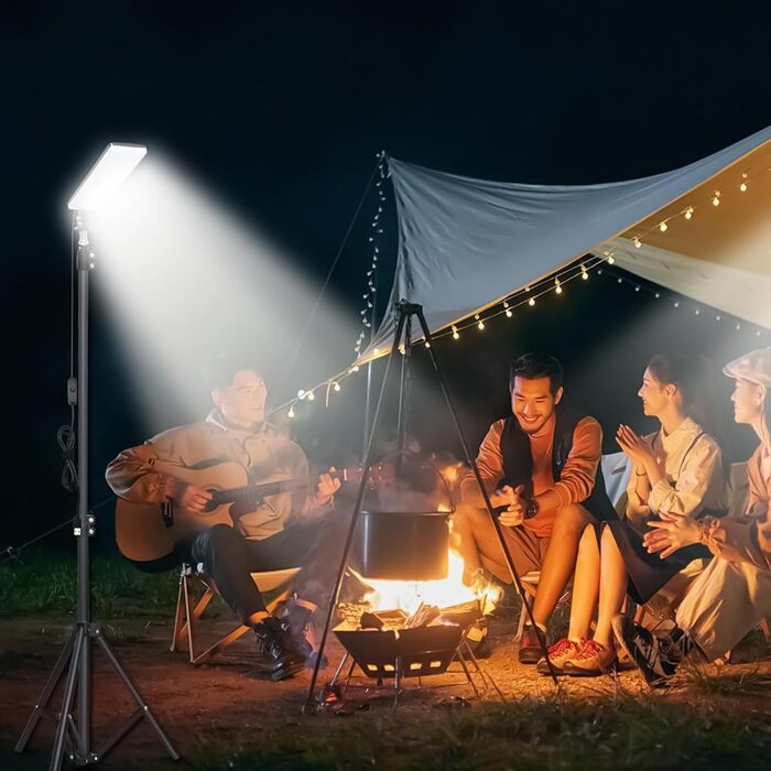 Ліхтар для кемпінгу - робочі ліхтарі з підставкою для кемпінгу Робочий ліхтар високої яскравості, багатофункціональний світлодіодний ліхтар, портативний ліхтар для будівельного майданчика, освітлювальне обладнання для намету, гаража, пляжу