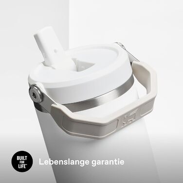 Пляшка для пиття STANLEY Flip Straw Tumbler 1.0 з трубочкою 0.89 л - Термос зберігає напої холодними протягом 12 годин - Можна мити в посудомийній машині - Спортивна пляшка - Пляшка для води без BPA - Морозостійка