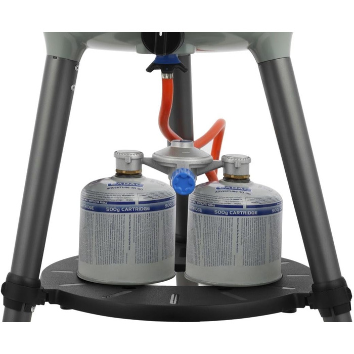 Мбар - Stahl - Kunststoff - газовий барбекю Grill2Braai Combo 50 мбар, 40 BBQ - 50