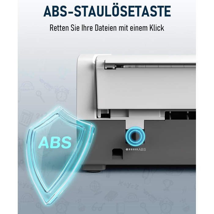 Ламінатор A4, гарячий та холодний ламінатор з 20 ламінуючими пакетами для паперів A4, A5 та A6, ламінатор 12-в-1 з різаком для паперу та закруглювачем кутів, ламінуючий пакет для школи, дому та офісу, білий