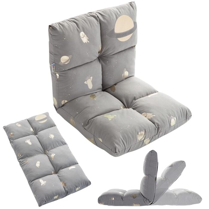 Дитяче крісло howa 2 в 1 шезлонг - спинка регулюється в 3 положеннях Space 86021