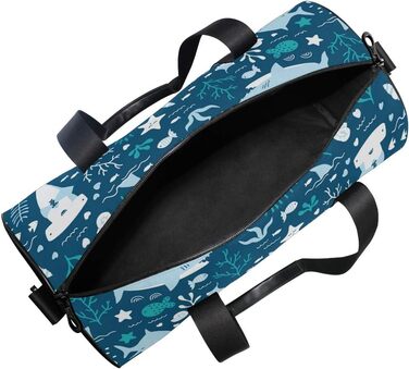 Водонепроникна спортивна сумка Акули в океані - містка дорожня сумка-вікендер для чоловіків та жінок