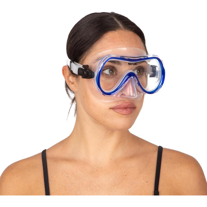 Комплект з маскою Salina та силіконовою трубкою для дорослих та підлітків, один розмір, прозорий/синій