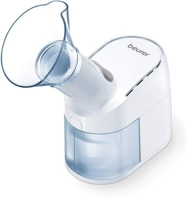 Паровий небулайзер Beurer SI 40, для використання в роті, носі та горлі при застуді, розпилення рідин та ефірних олій, дуже тихий