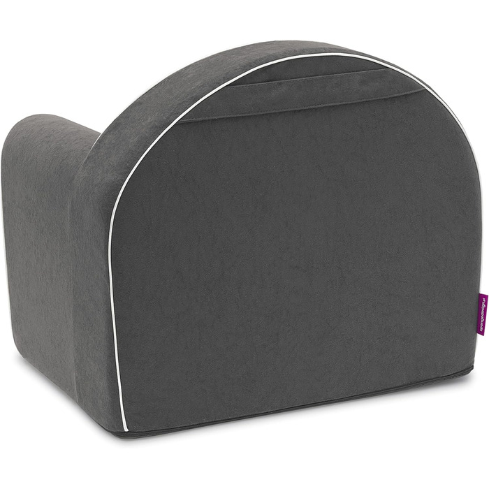 Дитяче крісло від 1 року - Дитяче крісло - Міцне, зручне, виготовлене з пінопласту - зі знімним чохлом, який можна прати - Ідея подарунка, подарунок на 1-й день народження для дівчаток та хлопчиків - Сірий