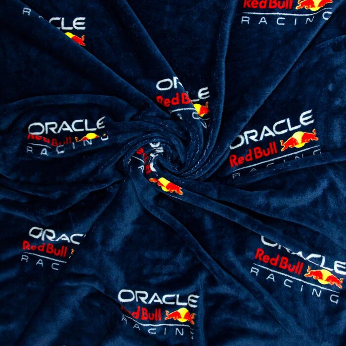 Флісова ковдра Oracle Red Bull Racing, офіційно ліцензований продукт, дизайн Формули-1, надзвичайно м&39яка, тепла, ідеально підходить для кімнат підлітків, кемпінгу та ночівлі, розмір 100 x 150 см, темно-синій.