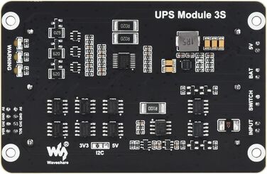Модуль безперебійного живлення Waveshare підтримує одночасну зарядку та вихідну потужність 3S та 5V 5A