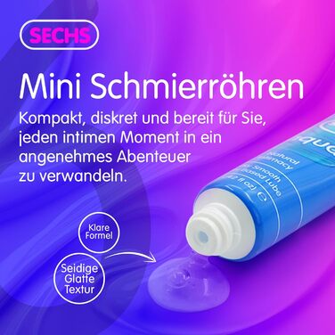 Набір лубрикантів SKINS для сексуальних ігор, 6 шт.