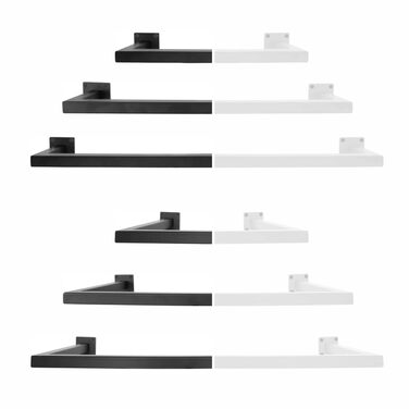 Прямокутна вішалка для одягу Легке настінне кріплення Гардеробна штанга в індустріальному стилі Металева вішалка для одягу чорного кольору Система гардеробів своїми руками Настінна шафа 90x30 см (Г30 x Ш90 см) Чорна