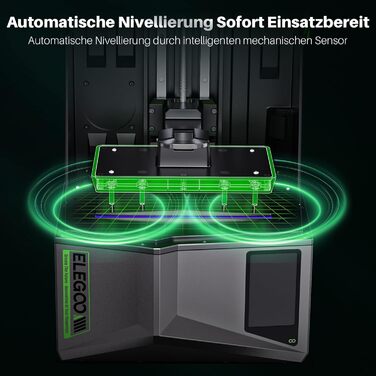 Принтер, автоматичне нівелювання, інтелектуальний механічний датчик, 10-дюймовий монохромний РК-дисплей, колімаційна лінза COBFres