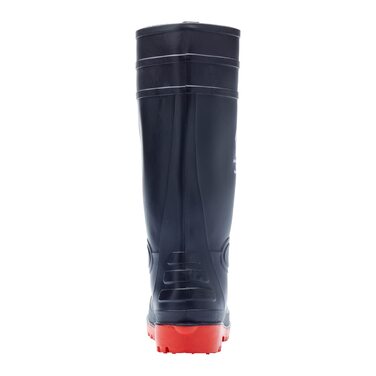 Гумові чоботи Blackrock зі сталевим носком, захисні чоботи S5 FO SR, чоловічі та жіночі гумові чоботи з ПВХ нітрилу, що праються, садові, широка нога, будівельні, робочі, розмір 12, чорні