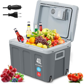 Холодильна камера 40 л Thermobox на колесах Електрика 12В та 230В Охолоджує та гріє Кемпінговий холодильник для автомобіля Міні-хо
