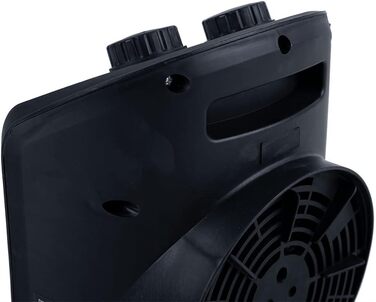 Чорний вентилятор-обігрівач HOTserie потужністю 2000 Вт з функцією обігріву та охолодження