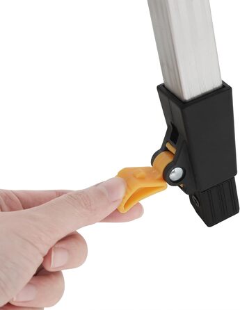 Стіл для кемпінгу WOLTU, розкладний стіл з алюмінію, садовий стіл, балконний стіл, дорожній стіл, складаний, з сумкою для перенесення, регульована висота, 90x52,2x(45-69) см, сріблястий