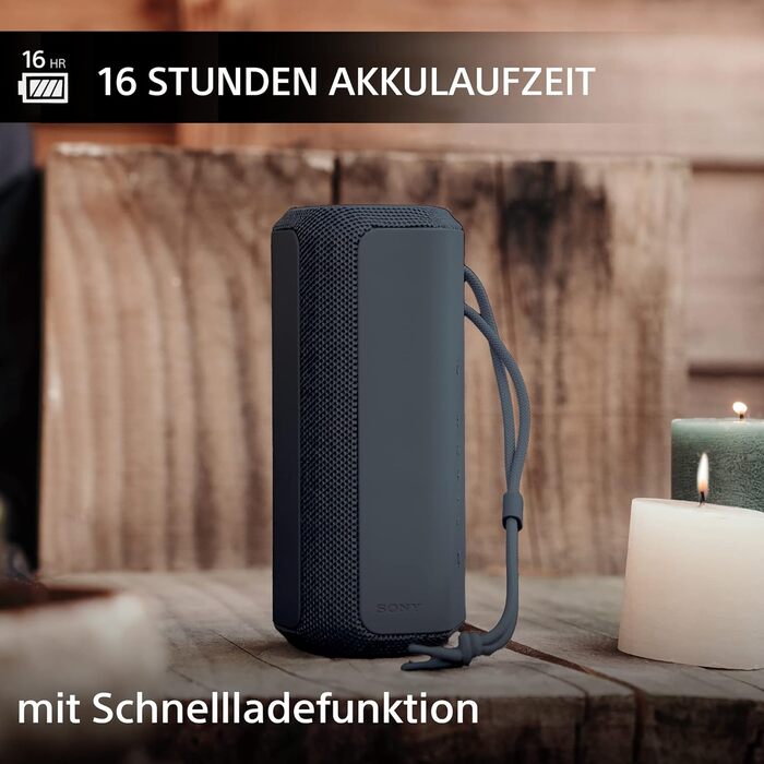 Портативна бездротова Bluetooth-колонка з широким звучанням і ремінцем для перенесення - водонепроникна, ударостійка, 16 годин роб