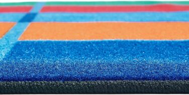 Килимки для дітей 72,91 вартість кольорових блоків квадратний дитячий килимок розмір 6 x 9 6 x 9', 6 x 9', різнокольоровий