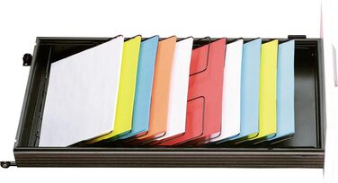 Роздільник SSI Schfer, похилий лоток, 11 відділень DIN A4, для шухляд глибиною 800 мм, для шухляд з 3 одиницями висоти, В 106 мм x Ш 325 x Г 678